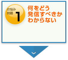 何をどう発信すべきかわからない。